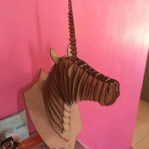 Intra απο ξύλο plywood 3mm-4mm πάχος - Edinorog Pravlennyy 3mm Δίασταση 30x30 cm Intraeaxys-m1d40y1k