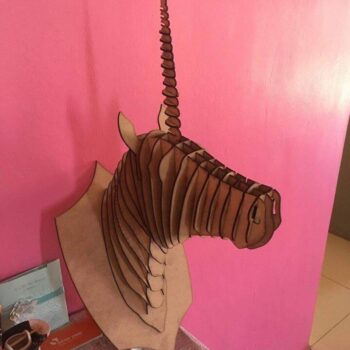 Intra απο ξύλο plywood 3mm-4mm πάχος - Edinorog Pravlennyy 3mm Δίασταση 30x30 cm Intraeaxys-m1d40y1k - Image 1