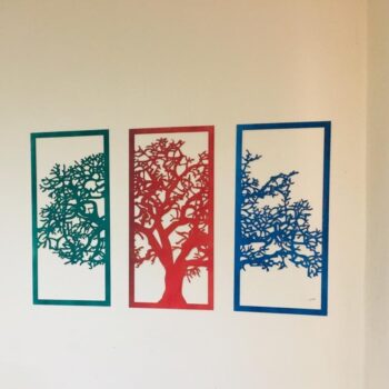 Intra απο ξύλο plywood 3mm-4mm πάχος - Δέντρο διακόσμησης τοίχου Δίασταση 30x30 cm Intraeaxys-ro6ykg27 - Image 1