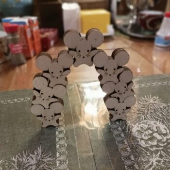 Intra απο ξύλο plywood 3mm-4mm πάχος - Το ποντίκι Acrobat Δίασταση 30x30 cm Intraeaxys-51rr6vm1 - Image 1