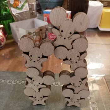 Intra απο ξύλο plywood 3mm-4mm πάχος - Το ποντίκι Acrobat Δίασταση 30x30 cm Intraeaxys-51rr6vm1 - Image 5