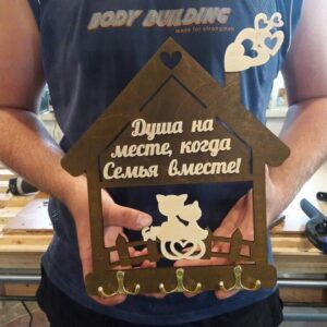 Intra απο ξύλο plywood 3mm-4mm πάχος - Γάντζοι κλειδιών για γάτες Δίασταση 30x30 cm Intraeaxys-eo4q0rg7