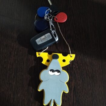 Intra απο ξύλο plywood 3mm-4mm πάχος - Πρότυπο δώρου για μπρελόκ για ποντίκι Δίασταση 5x5 cm Intraeaxys-d1lvx0go - Image 1