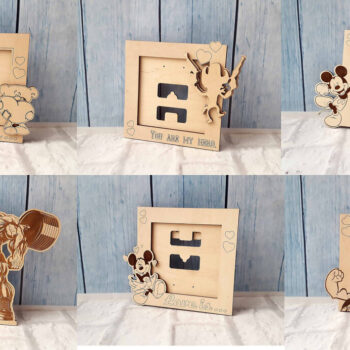 Intra απο ξύλο plywood 3mm-4mm πάχος - Σύνολο κορνίζες Διάνυσμα μοντέλο για CNC ting Δίασταση 30x30 cm Intraeaxys-6o3peq7n - Image 1