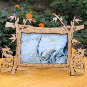 Intra απο ξύλο plywood 3mm-4mm πάχος - Σχέδιο κορνίζας Dragon Δίασταση 30x30 cm Intraeaxys-6o3pk37n