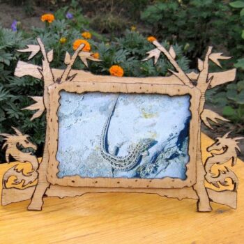 Intra απο ξύλο plywood 3mm-4mm πάχος - Σχέδιο κορνίζας Dragon Δίασταση 30x30 cm Intraeaxys-6o3pk37n - Image 1