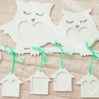 Intra απο ξύλο plywood 3mm-4mm πάχος - Κουκουβάγιες στο πλαίσιο φωτογραφιών του κλάδου Δίασταση 30x30 cm Intraeaxys-eo2e0mo8 - Image 1