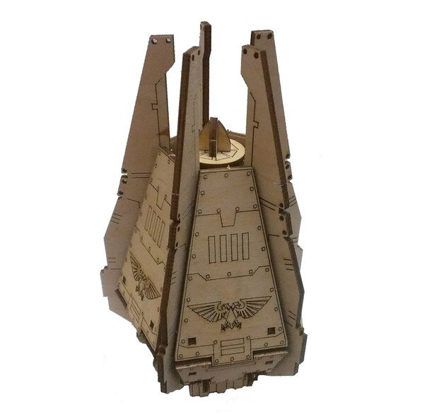 Intra απο ξύλο plywood 3mm-4mm πάχος - 3D παζλ Space Wolves Drop Pod Δίασταση 30x30 cm Intraeaxys-ro6y2p67