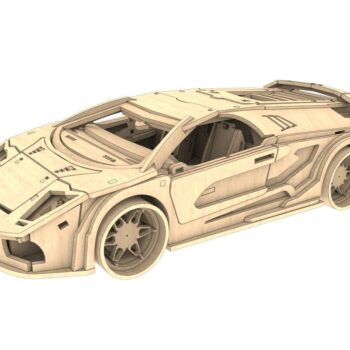 Intra απο ξύλο plywood 3mm-4mm πάχος - Lamborghini 3D παζλ Δίασταση 30x30 cm Intraeaxys-pok3z697 - Image 1