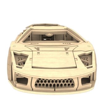 Intra απο ξύλο plywood 3mm-4mm πάχος - Lamborghini 3D παζλ Δίασταση 30x30 cm Intraeaxys-pok3z697 - Image 3