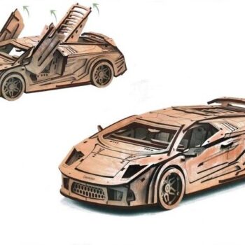 Intra απο ξύλο plywood 3mm-4mm πάχος - Lamborghini 3D παζλ Δίασταση 30x30 cm Intraeaxys-pok3z697 - Image 4