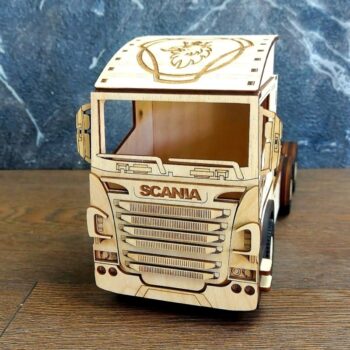 Intra απο ξύλο plywood 3mm-4mm πάχος - Scania R580 3D παζλ Δίασταση 30x30 cm Intraeaxys-eo2063m7 - Image 3