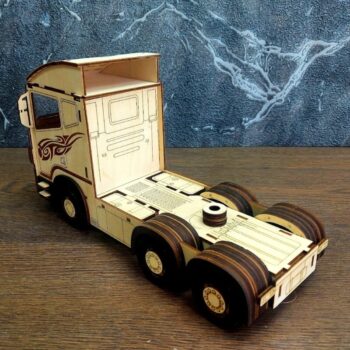 Intra απο ξύλο plywood 3mm-4mm πάχος - Scania R580 3D παζλ Δίασταση 30x30 cm Intraeaxys-eo2063m7 - Image 4