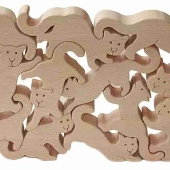 Intra απο ξύλο plywood 3mm-4mm πάχος - Γάτες παζλ Δίασταση 30x30 cm Intraeaxys-zo9q0x1k - Image 1