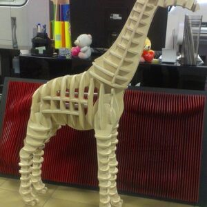 Intra απο ξύλο plywood 3mm-4mm πάχος - τρισδιάστατη καμηλοπάρδαλη παζλ Δίασταση 30x30 cm Intraeaxys-e1gjyx1l