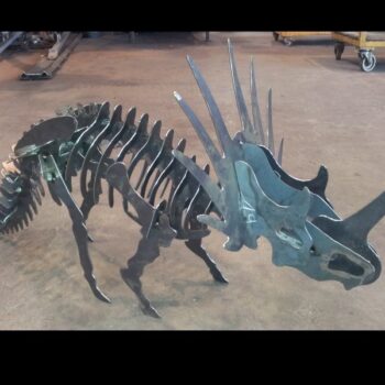 Intra απο ξύλο plywood 3mm-4mm πάχος - Τρισδιάστατο παζλ Triceratops Dinosaur Δίασταση 30x30 cm Intraeaxys-lopqm4k7 - Image 1