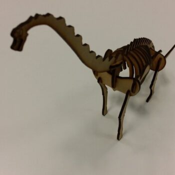 Intra απο ξύλο plywood 3mm-4mm πάχος - Brachyosaurus 3D Puzzle Δίασταση 30x30 cm Intraeaxys-ro6yydq7 - Image 1