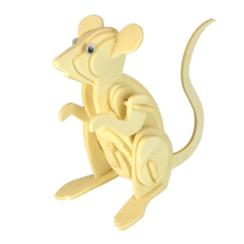 Intra απο ξύλο plywood 3mm-4mm πάχος - Ποντίκι 3D Ξύλινο Παζλ DWG Αρχείο Δίασταση 30x30 cm Intraeaxys-pok3z5d7 - Image 1