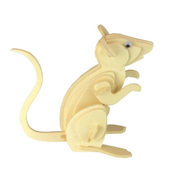 Intra απο ξύλο plywood 3mm-4mm πάχος - Ποντίκι 3D Ξύλινο Παζλ DWG Αρχείο Δίασταση 30x30 cm Intraeaxys-pok3z5d7 - Image 3