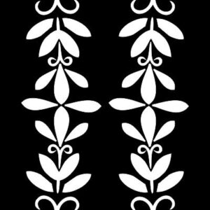 Intra απο ξύλο plywood 3mm-4mm πάχος - Μαύρο λευκό μοτίβα ταπετσαρίας Δίασταση 30x30 cm Intraeaxys-eo4z0d7j