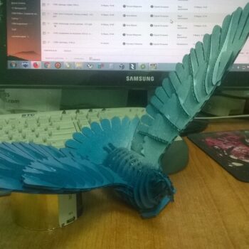 Intra απο ξύλο plywood 3mm-4mm πάχος - Περιστέρι 3D παζλ Δίασταση 30x30 cm Intraeaxys-67wv4lo2 - Image 1