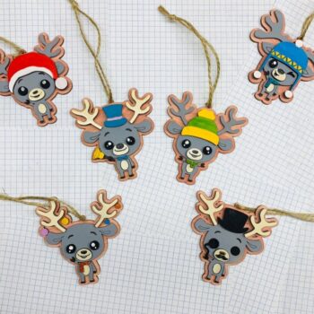 Intra απο ξύλο plywood 3mm-4mm πάχος - Καλά Χριστούγεννα Όλεν Δίασταση 30x30 cm Intraeaxys-zo9yjpr7 - Image 1