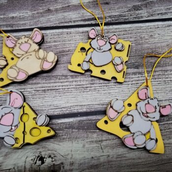 Intra απο ξύλο plywood 3mm-4mm πάχος - Πρωτοχρονιάτικο πρότυπο ποντικιού Δίασταση 30x30 cm Intraeaxys-m1d6yv37 - Image 1