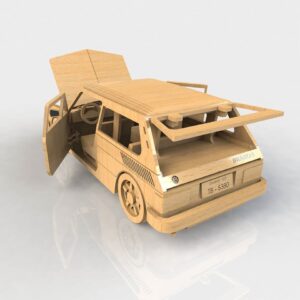 Intra απο ξύλο plywood 3mm-4mm πάχος - Volkswagen Brasilia Δίασταση 30x30 cm Intraeaxys-ro6yrwn7