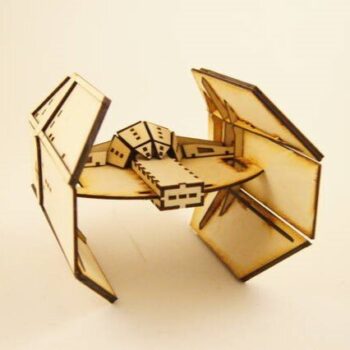 Intra απο ξύλο plywood 3mm-4mm πάχος - Darth Vader TIE Advanced 3mm Δίασταση 30x30 cm Intraeaxys-lopq0q57 - Image 3