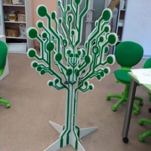 Intra απο ξύλο plywood 3mm-4mm πάχος - Ψηφιακό δέντρο Δίασταση 30x30 cm Intraeaxys-6o3yejp7
