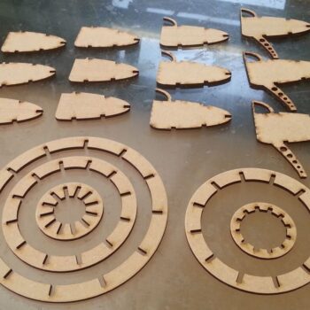 Intra απο ξύλο plywood 3mm-4mm πάχος - Ιπτάμενος δίσκος 3D παζλ Δίασταση 30x30 cm Intraeaxys-075y3j8o - Image 3