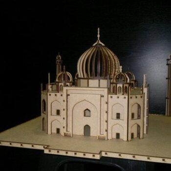 Intra απο ξύλο plywood 3mm-4mm πάχος - Ταζ Μαχάλ τρισδιάστατο παζλ Δίασταση 30x30 cm Intraeaxys-zo9yn3w7 - Image 3