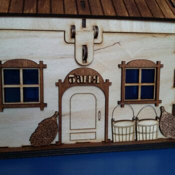 Intra απο ξύλο plywood 3mm-4mm πάχος - Ξύλινο τρισδιάστατο μοντέλο σπιτιού Δίασταση 30x30 cm Intraeaxys-qomm8rko - Image 3