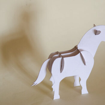 Intra απο ξύλο plywood 3mm-4mm πάχος - Конь Δίασταση 30x30 cm Intraeaxys-eo0r45og - Image 1