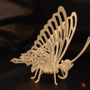 Intra απο ξύλο plywood 3mm-4mm πάχος - Παζλ Πεταλούδα 3D Δίασταση 30x30 cm Intraeaxys-joey3916