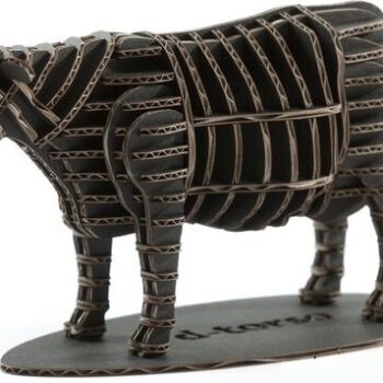 Intra απο ξύλο plywood 3mm-4mm πάχος - Αγελάδα 3D παζλ Δίασταση 30x30 cm Intraeaxys-ro6j227x - Image 1