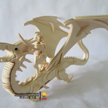 Intra απο ξύλο plywood 3mm-4mm πάχος - Dragonrider L 3 χλστ Δίασταση 30x30 cm Intraeaxys-eo2g3q18 - Image 1