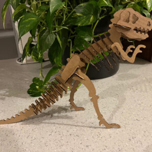 Intra απο ξύλο plywood 3mm-4mm πάχος - T-Rex 3D Puzzle Δίασταση 30x30 cm Intraeaxys-pok3e5d7