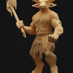 Intra απο ξύλο plywood 3mm-4mm πάχος - Μινώταυρος L 6 χλστ Δίασταση 30x30 cm Intraeaxys-eo4r2y1j