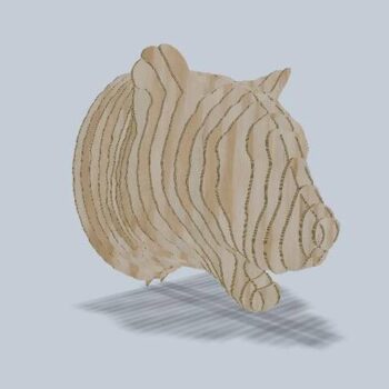 Intra απο ξύλο plywood 3mm-4mm πάχος - Λεοπάρδαλη Δίασταση 30x30 cm Intraeaxys-pok6pk7j - Image 1