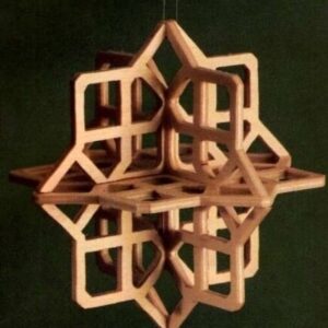 Intra απο ξύλο plywood 3mm-4mm πάχος - Παζλ 3D νιφάδες χιονιού Δίασταση 30x30 cm Intraeaxys-p7ymyy67