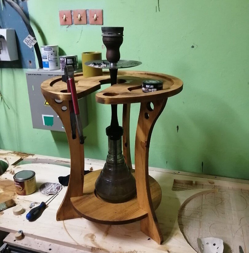 Intra απο ξύλο plywood 3mm-4mm πάχος - Πρότυπο δρομολογητή CNC πίνακα για ναργιλέ Δίασταση 30x30 cm Intraeaxys-p7ymyez7