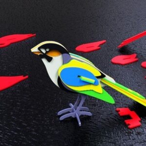 Intra απο ξύλο plywood 3mm-4mm πάχος - Πουλί 3D παζλ Δίασταση 30x30 cm Intraeaxys-eo4xqy1j