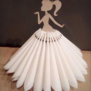 Intra απο ξύλο plywood 3mm-4mm πάχος - Κορίτσι που χορεύει χαρτοπετσέτα Δίασταση 30x30 cm Intraeaxys-078ye25o - Image 1