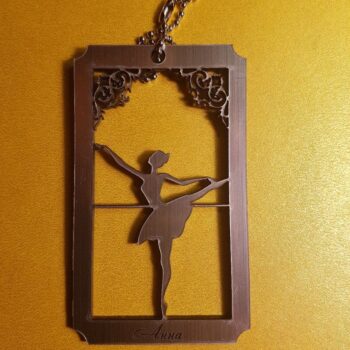 Intra απο ξύλο plywood 3mm-4mm πάχος - Πρότυπο διακόσμησης κυρίας που χορεύει Δίασταση 30x30 cm Intraeaxys-51rrxed1 - Image 1