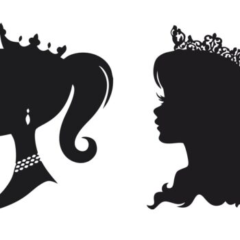 Intra απο ξύλο plywood 3mm-4mm πάχος - Σιλουέτες με στένσιλ πριγκίπισσας Δίασταση 30x30 cm Intraeaxys-voq2mjdo - Image 1