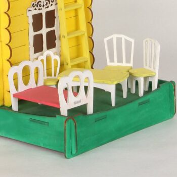 Intra απο ξύλο plywood 3mm-4mm πάχος - Κουκλόσπιτο Έπιπλα Μινιατούρα Καρέκλα Τραπέζι Κρεβάτι Δίασταση 30x30 cm Intraeaxys-voq2wmdo - Image 3