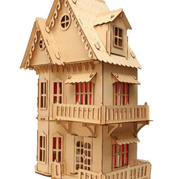 Intra απο ξύλο plywood 3mm-4mm πάχος - Ξύλινο Κουκλόσπιτο 3mm Δίασταση 30x30 cm Intraeaxys-lopq9067 - Image 1