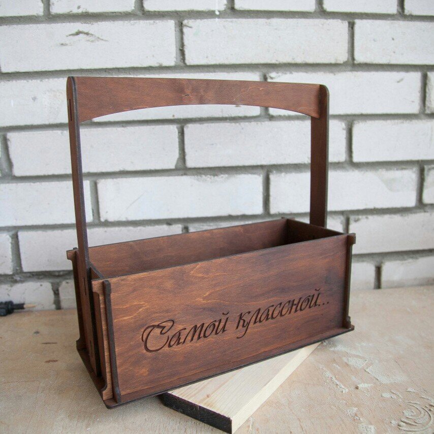 Intra απο ξύλο plywood 3mm-4mm πάχος - Ξύλινο καλάθι λουλουδιών Δίασταση 30x30 cm Intraeaxys-voq2x65o