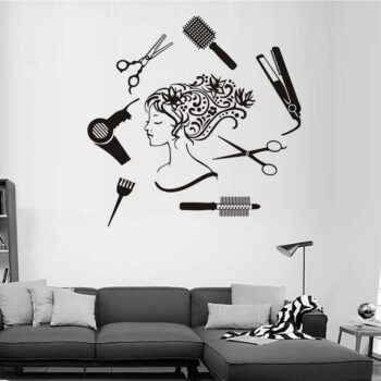 Intra απο ξύλο plywood 3mm-4mm πάχος - Κομμωτήριο Girl Art Wall Art Δίασταση 30x30 cm Intraeaxys-lop9g51w - Image 1